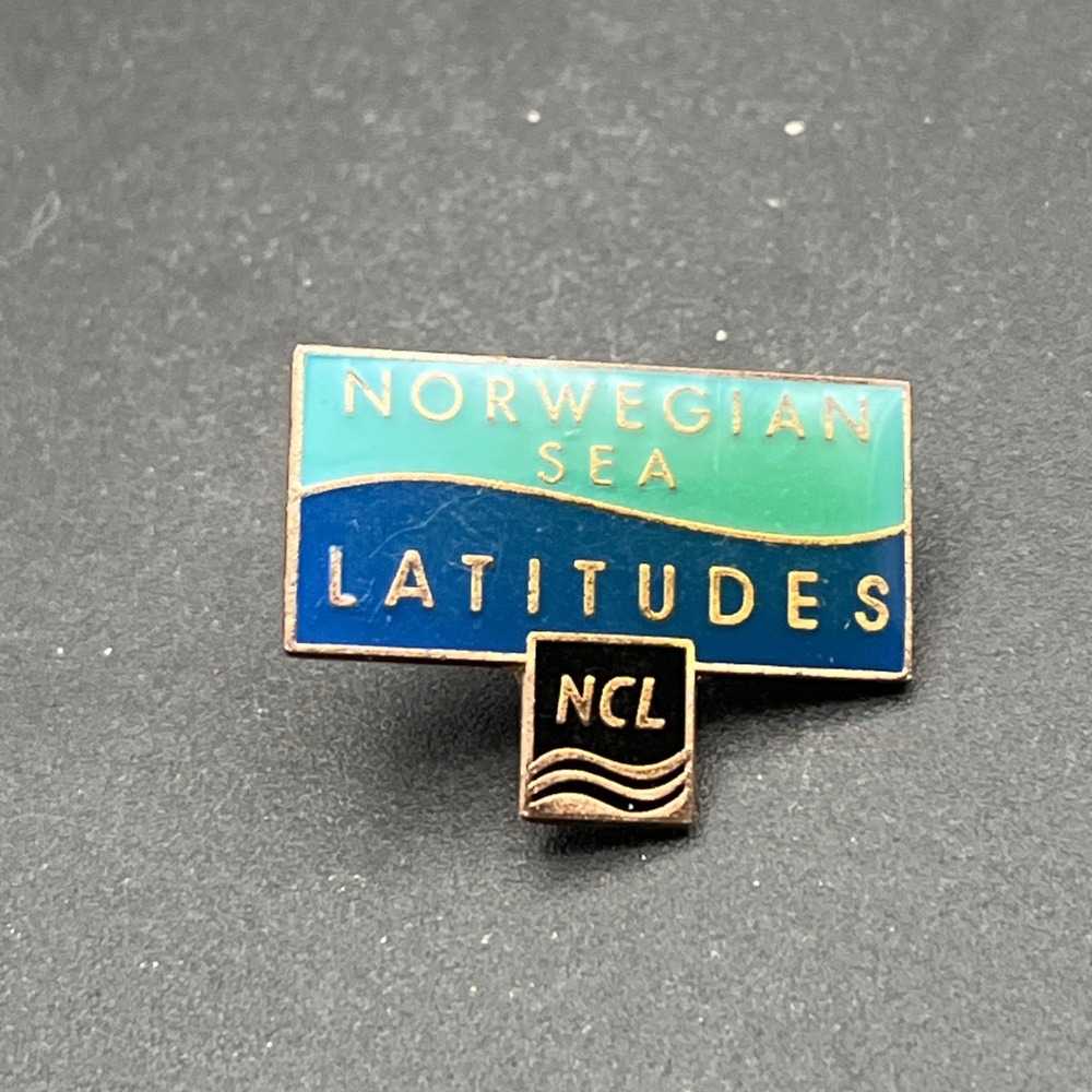Vintage Norwegian Cruise Line Sea Latitudes NCL Lapel Hat Pin